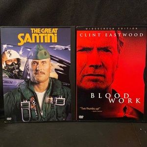 Warner Brothers lot of 2 “The Great Santini” & “Blood Work” DVD- used